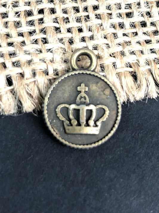 Crown Button (Metal Charm - Clearance)