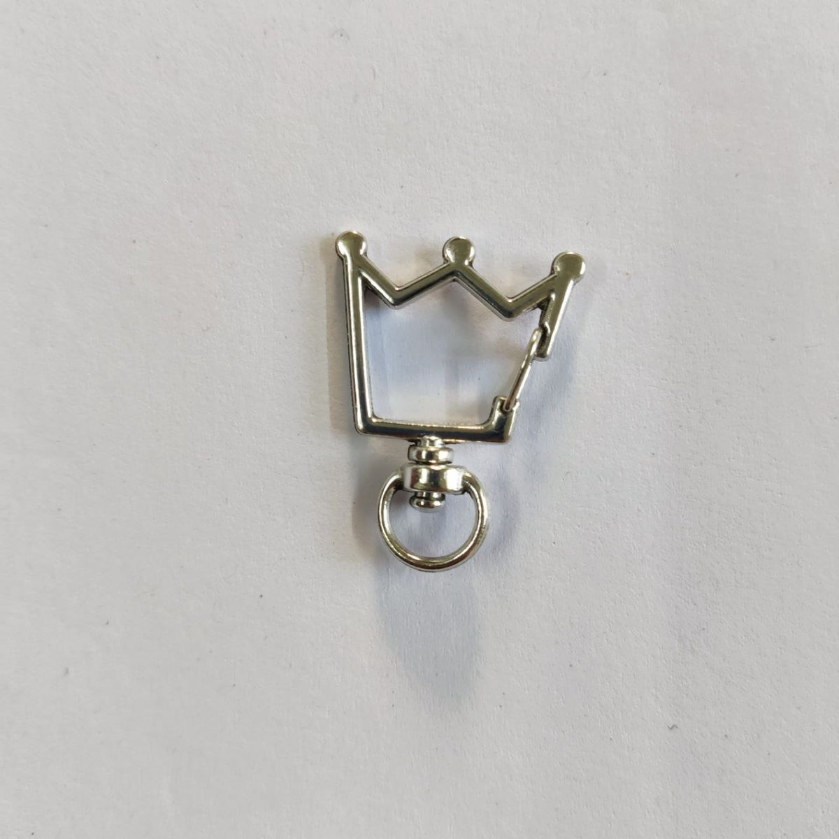 Crown - Swivel Clasp Keyring (Silver)