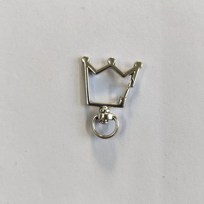 Crown - Swivel Clasp Keyring (Silver)