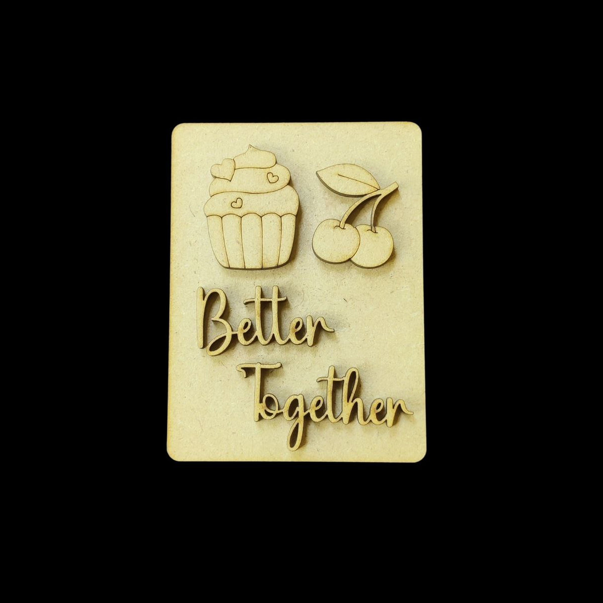 Minimalist Love - Personalised Couple Name Plate Rectangular (MDF Valentine's)