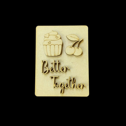 Minimalist Love - Personalised Couple Name Plate Rectangular (MDF Valentine's)