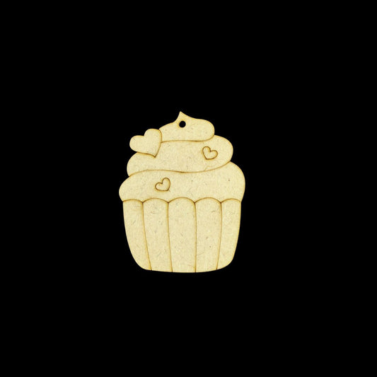 Cupcake hearts (Premarked Keychain base MDF)