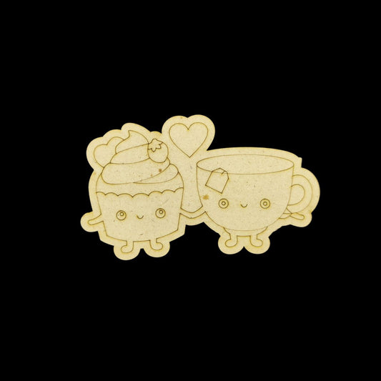 Cuppa Cake in Love (Cute Premarked Base - MDF) Valentine's Collection