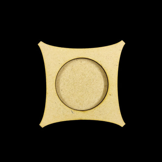 Curved Concave (Mini Tealight Holder MDF) Diwali