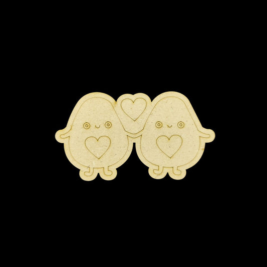 Cute Avocados in Love (Cute Premarked Base - MDF) Valentine's Collection