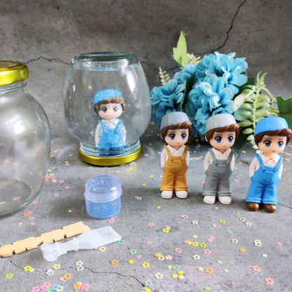 Cute Boy - DIY Snow Globe Kit ( Kids )