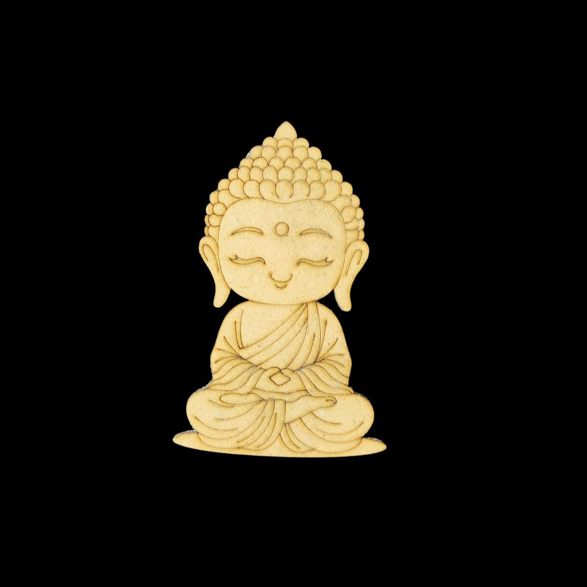 Cute Buddha Meditating (MDF Premarked Base) Festive Collection