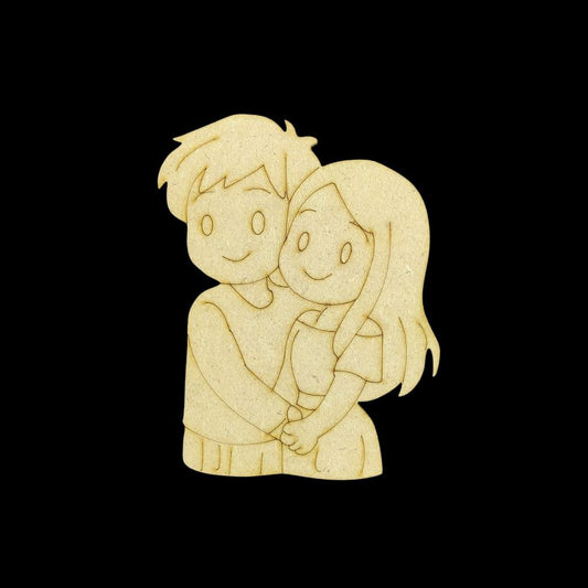 Cute Couple Hand in Hand - Premarked Base (MDF Valentine's)
