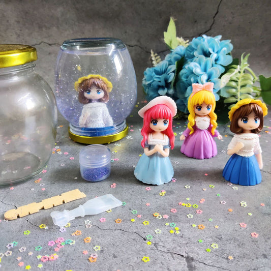 Cute Girl - DIY Snow Globe Kit ( Kids )