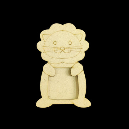 Cute Lion (Photo Frame Base - MDF Lasercut) DIY for Kids