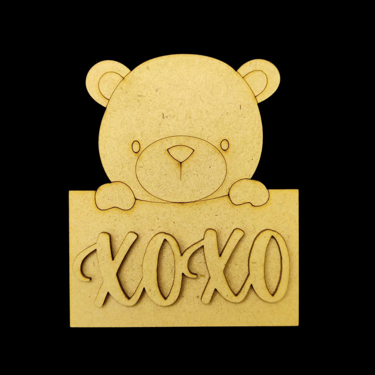 Cute Teddy ( MDF Fridge magnet Base - Valentine's Collections )