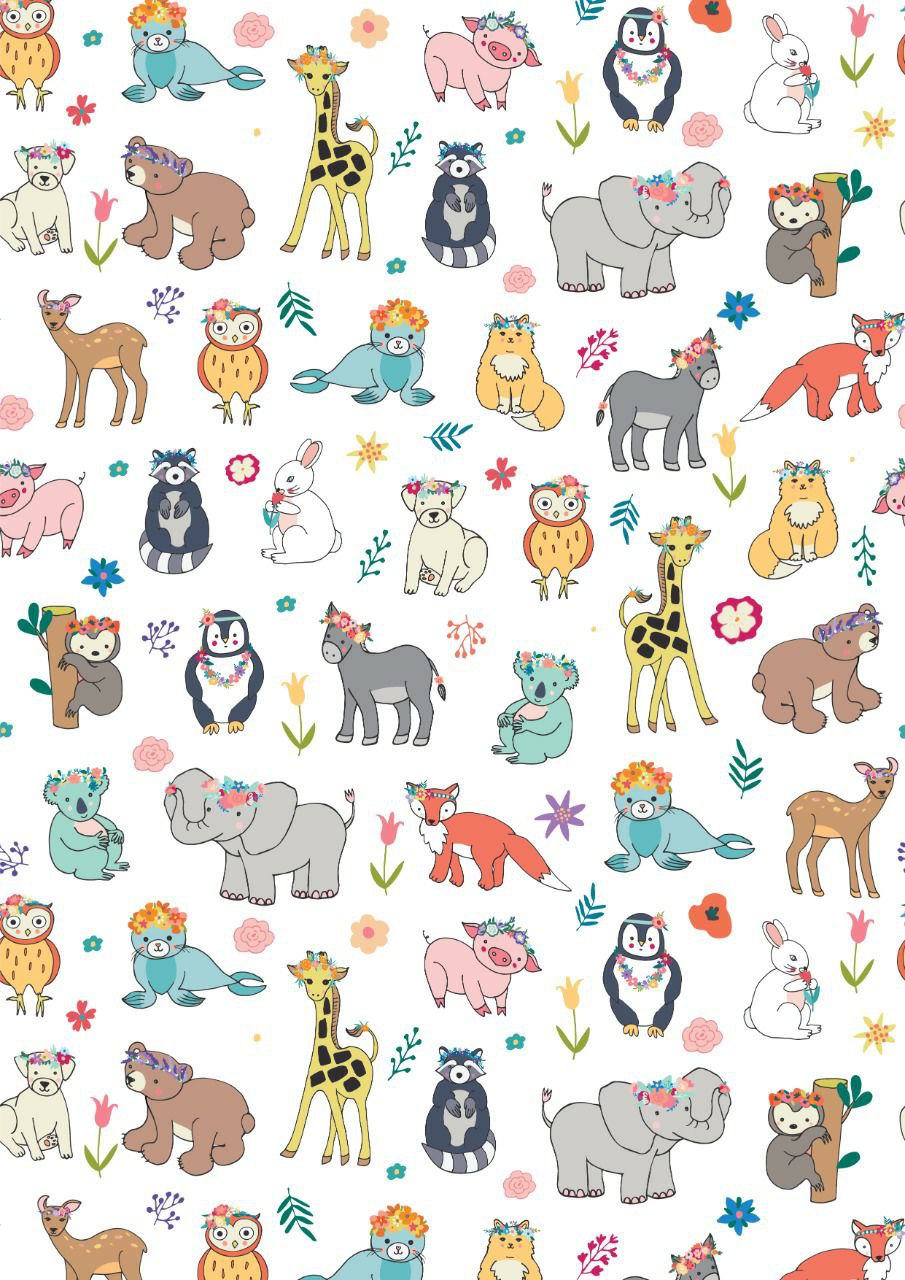 Cute Wild Animals ( Instant Transfer Sheets )