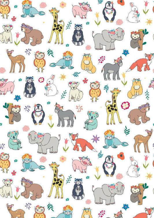 Cute Wild Animals ( Instant Transfer Sheets )