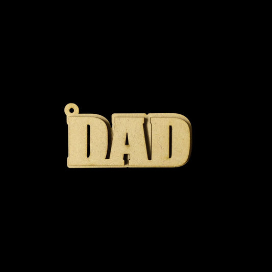 DAD - MDF Keychain Base (Father's Day)