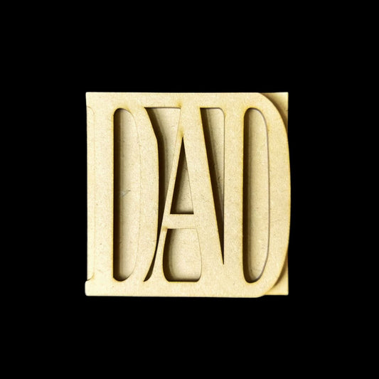 DAD (MDF - Layered Coaster & Fridge Magnet Base)