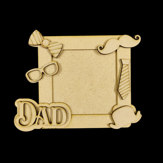 Dad -Father's day ( MDF Photo Frame Fridge Magnet Base )