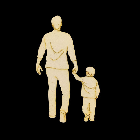 Dad and Son (Premarked Base - MDF) Fathers Day