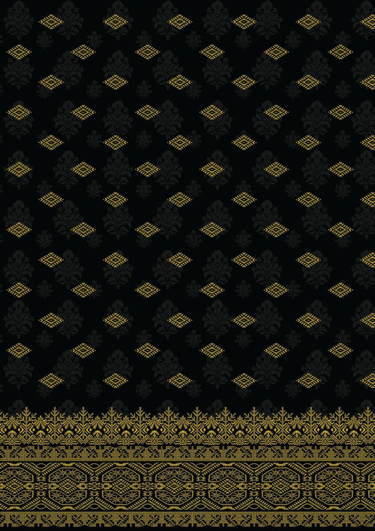Dark Saree Print (Decoupage Paper)