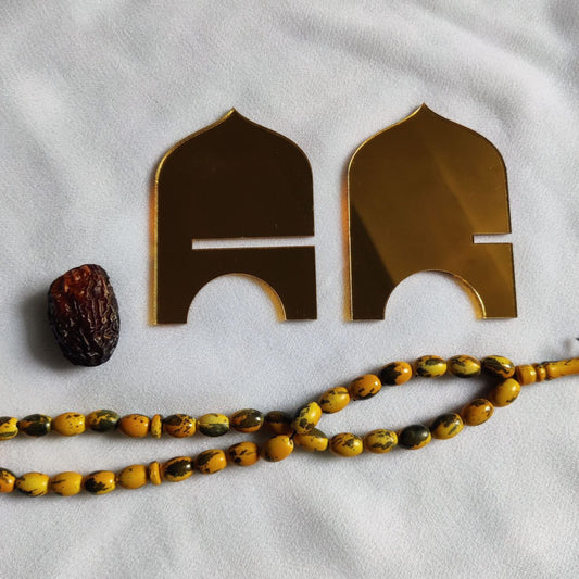 Date Khajoor Stand - Royal Dome Rehal Acrylic - Islamic Collection