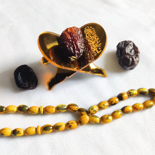 Dates Khajoor Stand - Mini Acrylic Rehal Curved (Islamic Collection)