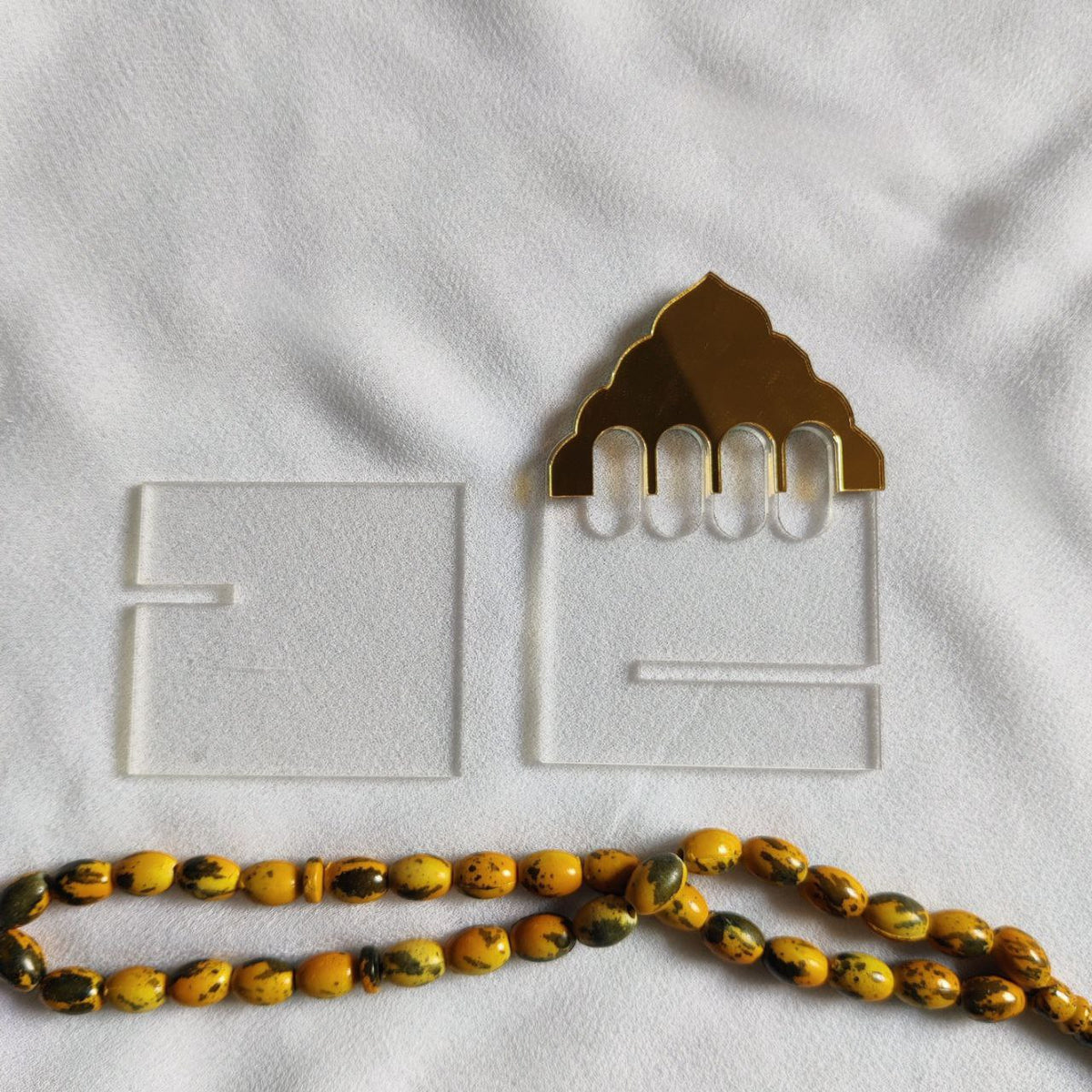 Dates Khajoor Stand - Transparent Rehaal (Acrylic) Islamic Collection