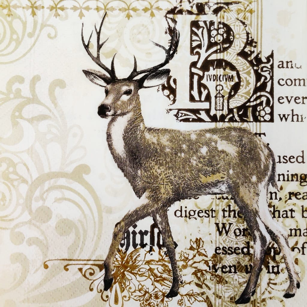 Reindeer - Christmas ( German Napkins Tissues )