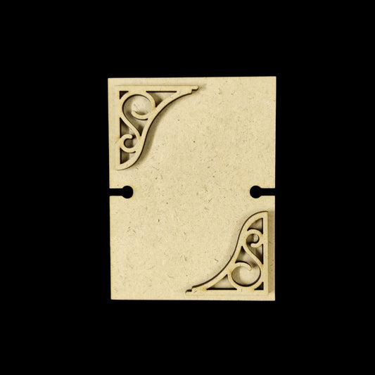 Designer Rakhi Holder - Rectangle (MDF Base)