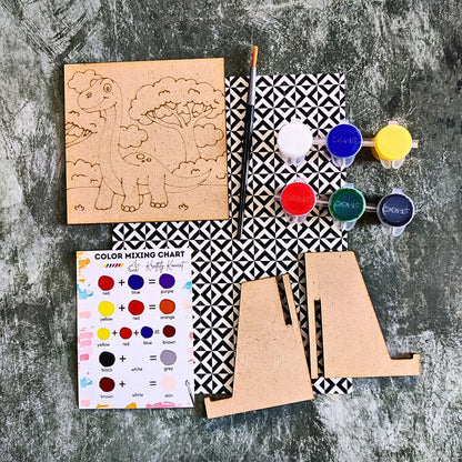 Dinosaur theme (DIY Desk Decor Kit - Premarked MDF)