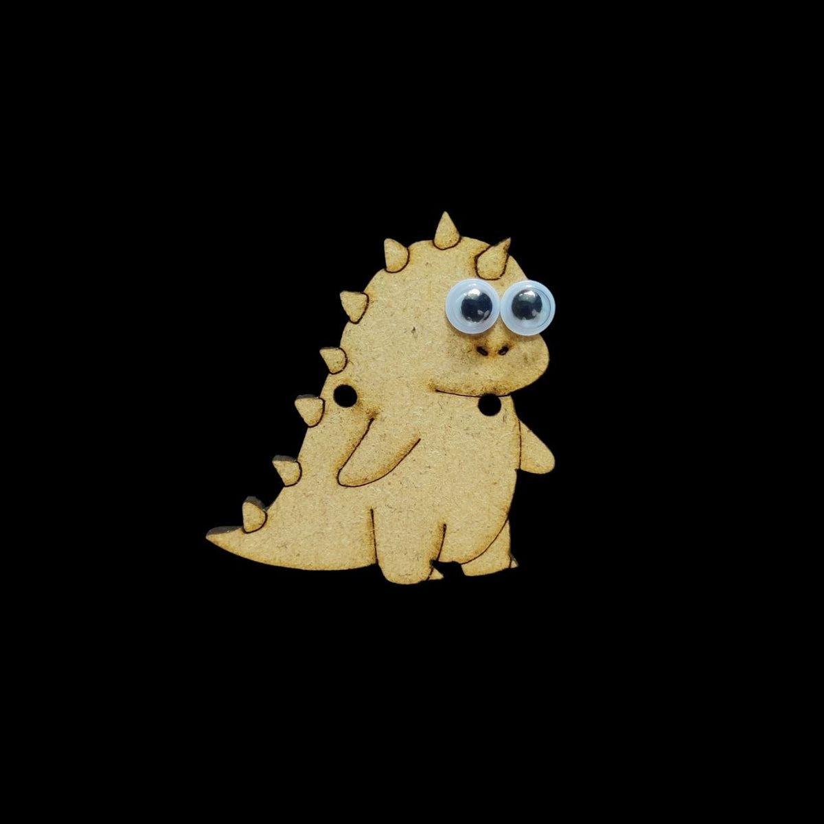 Dinosaur kawaii - Googly Eyes Rakhi Base (MDF)
