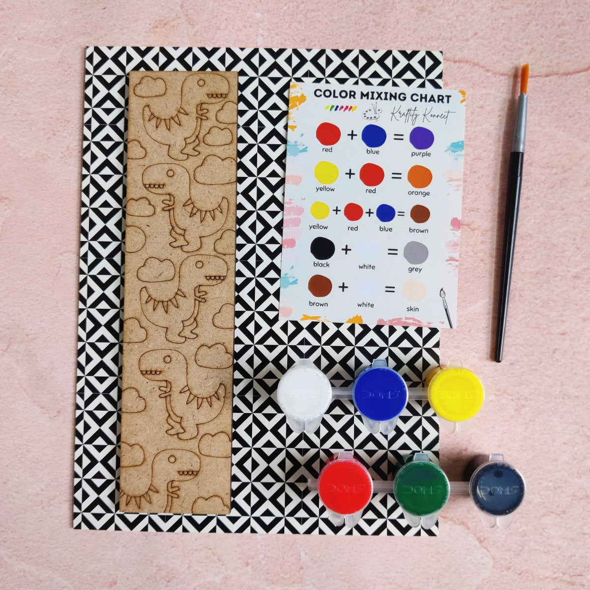 Dinosaurs (DIY Bookmark Kit - MDF)
