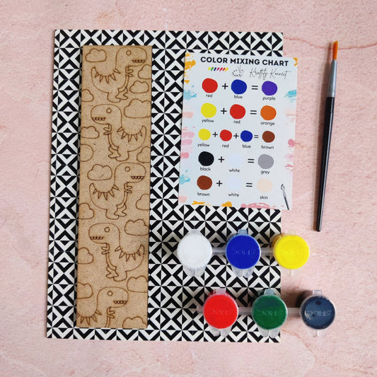 Dinosaurs (DIY Bookmark Kit - MDF)