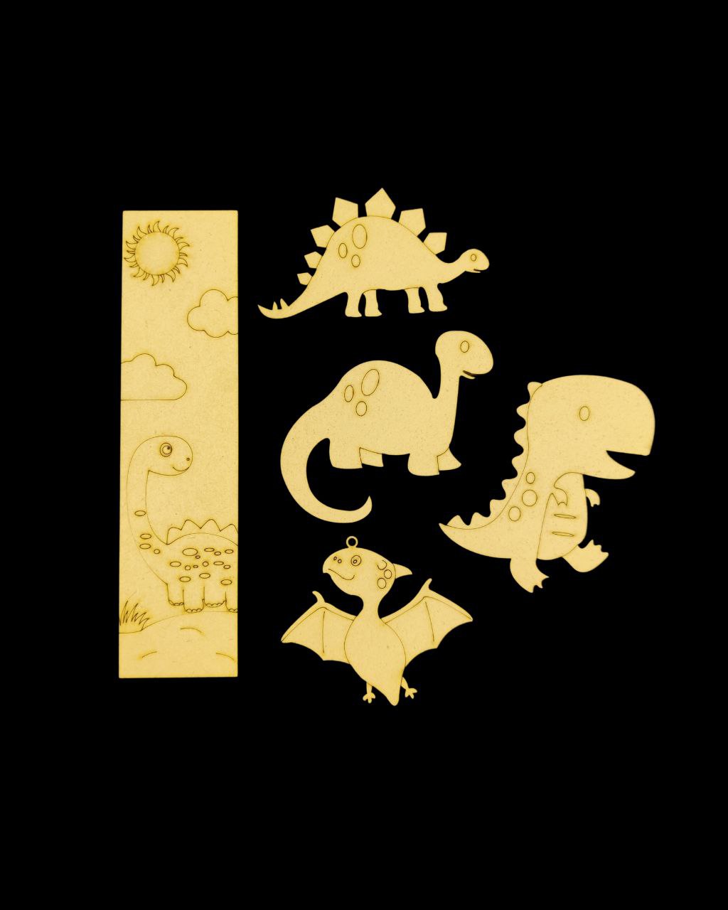 Dinosaurs (Premarked Painting Bases MDF)