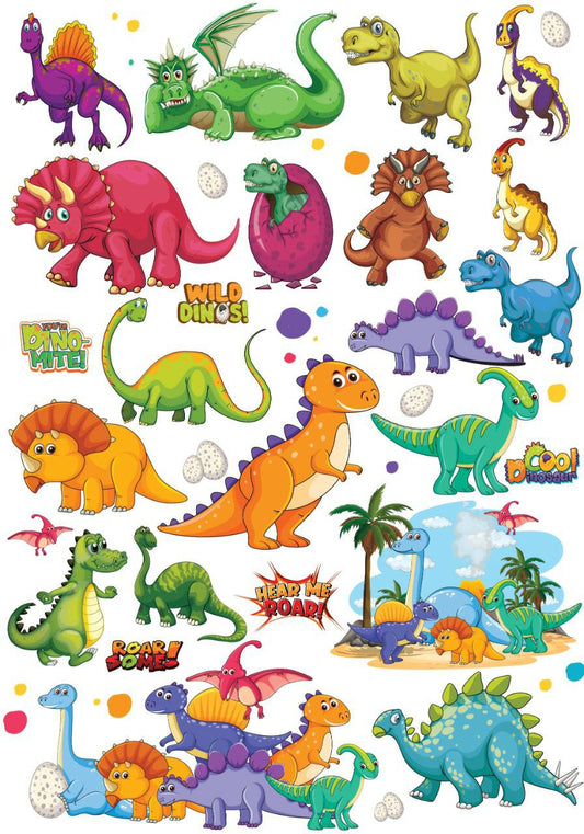 Dinosaurs for kids ( Instant Transfer Sheets )