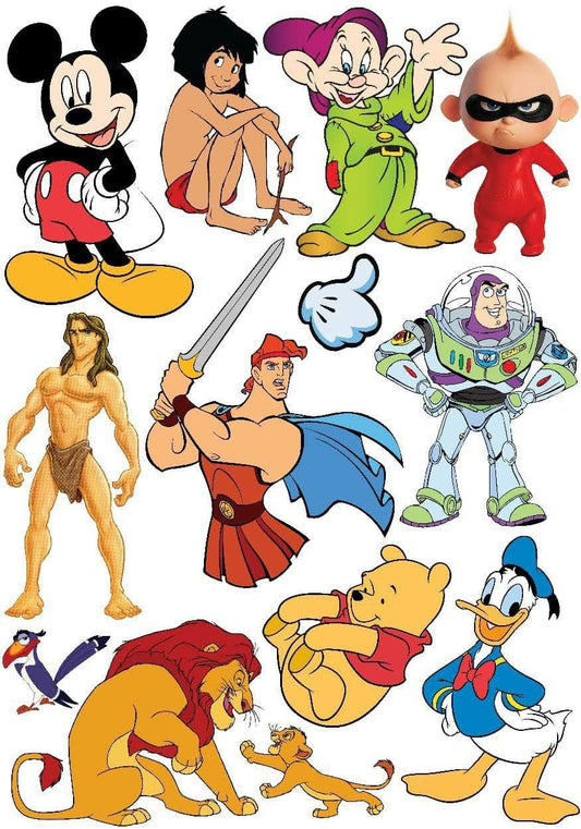 Disney ( for Boys 1 ) ( Instant Transfer Sheets )
