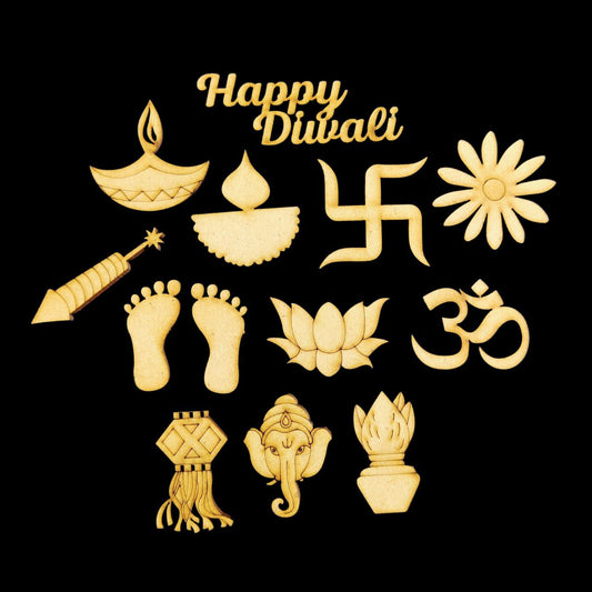 Diwali Elements Bundle (MDF Lasercut) Festive