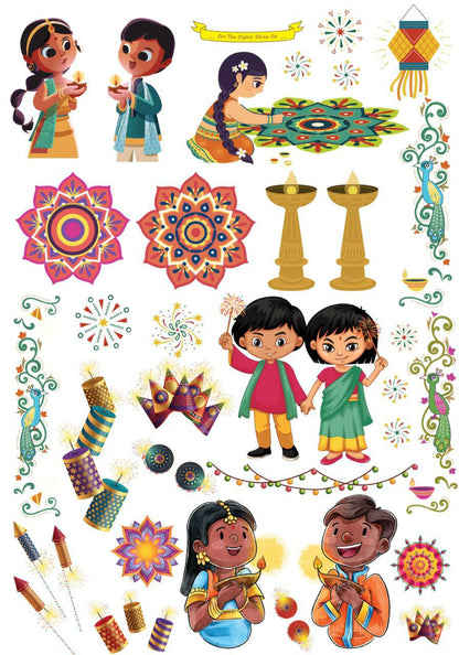 Happy Warli to you ( Instant Transfer Sheet )