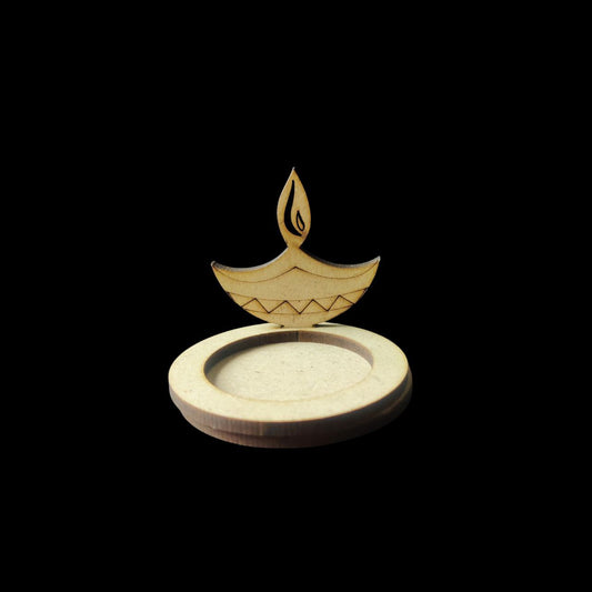 Diya Lamp - Mini Tealight Holder (MDF Base) Diwali Festive Collection