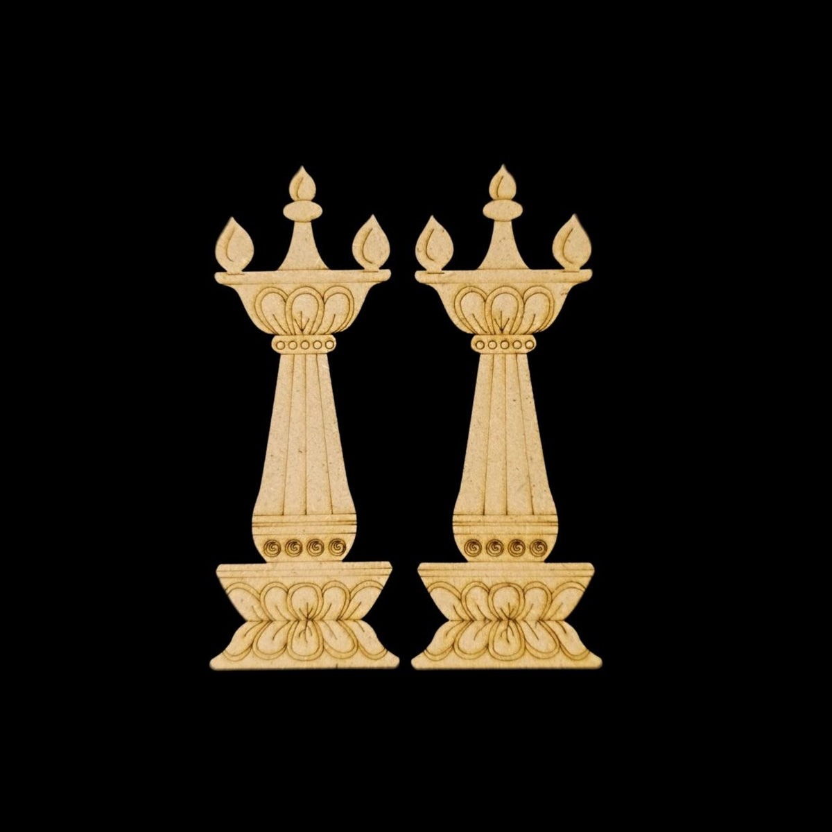 Diya Lamp - Premarked Embellishments (MDF)
