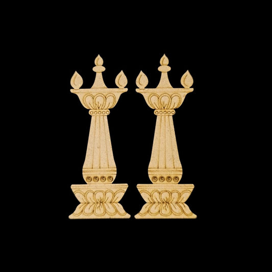 Diya Lamp - Premarked Embellishments (MDF)