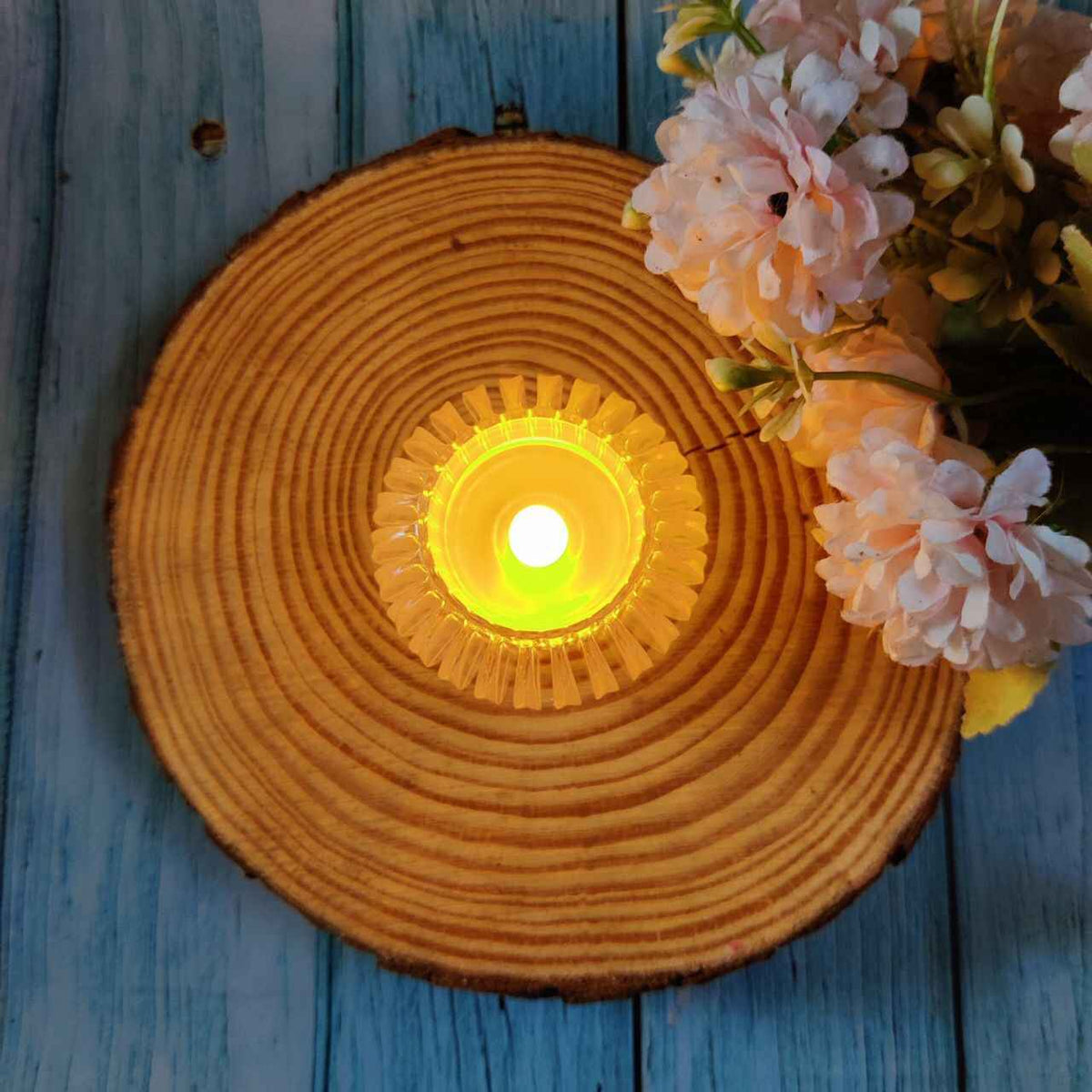 Diya Lamp - Round ( Smokeless Mini LED Lantern )