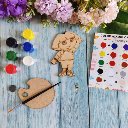 Dora the Explorer (Fridge Magnet DIY kit) MDF