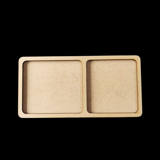 Double slot Tray ( Trinket - Catchall Tray - MDF)