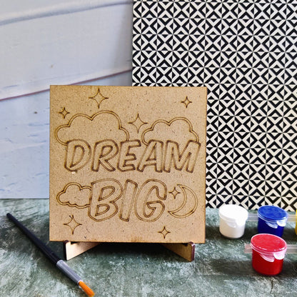 Dream Big (DIY Desk Decor Kit - Premarked MDF)