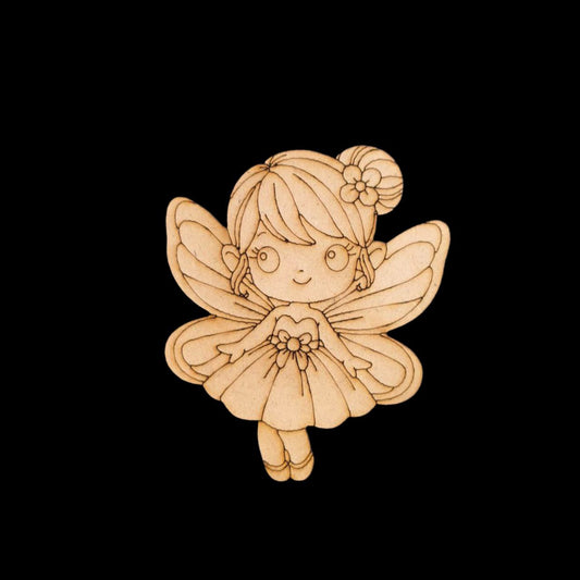 Dream Fairy (MDF Lasercut Premarked Colouring Base)