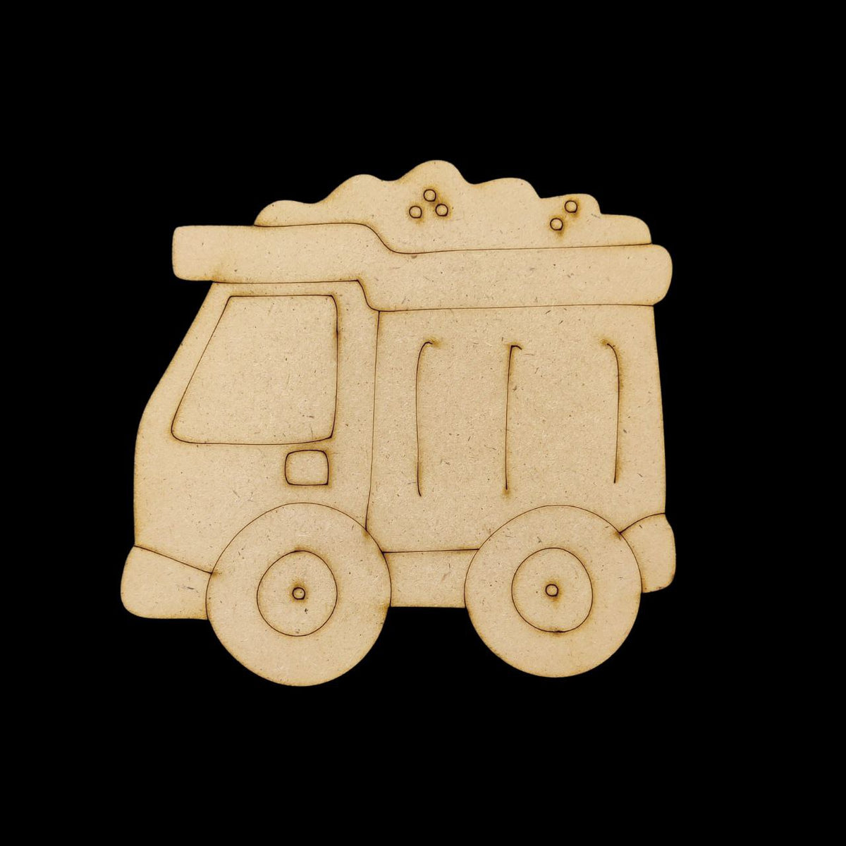 BullDozer Truck ( MDF Premarked painting base )