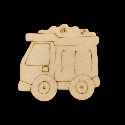 BullDozer Truck ( MDF Premarked painting base )