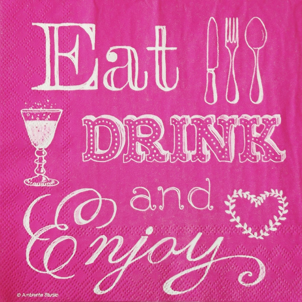 Eat Drink n Enjoy ( German Napkins Tissues )