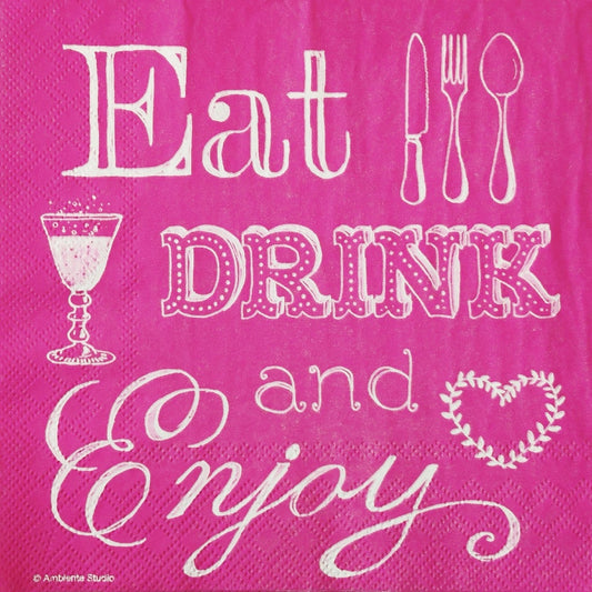 Eat Drink n Enjoy ( German Napkins Tissues )