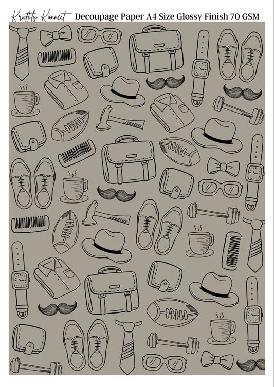 Elements for Men ( Decoupage Papers )