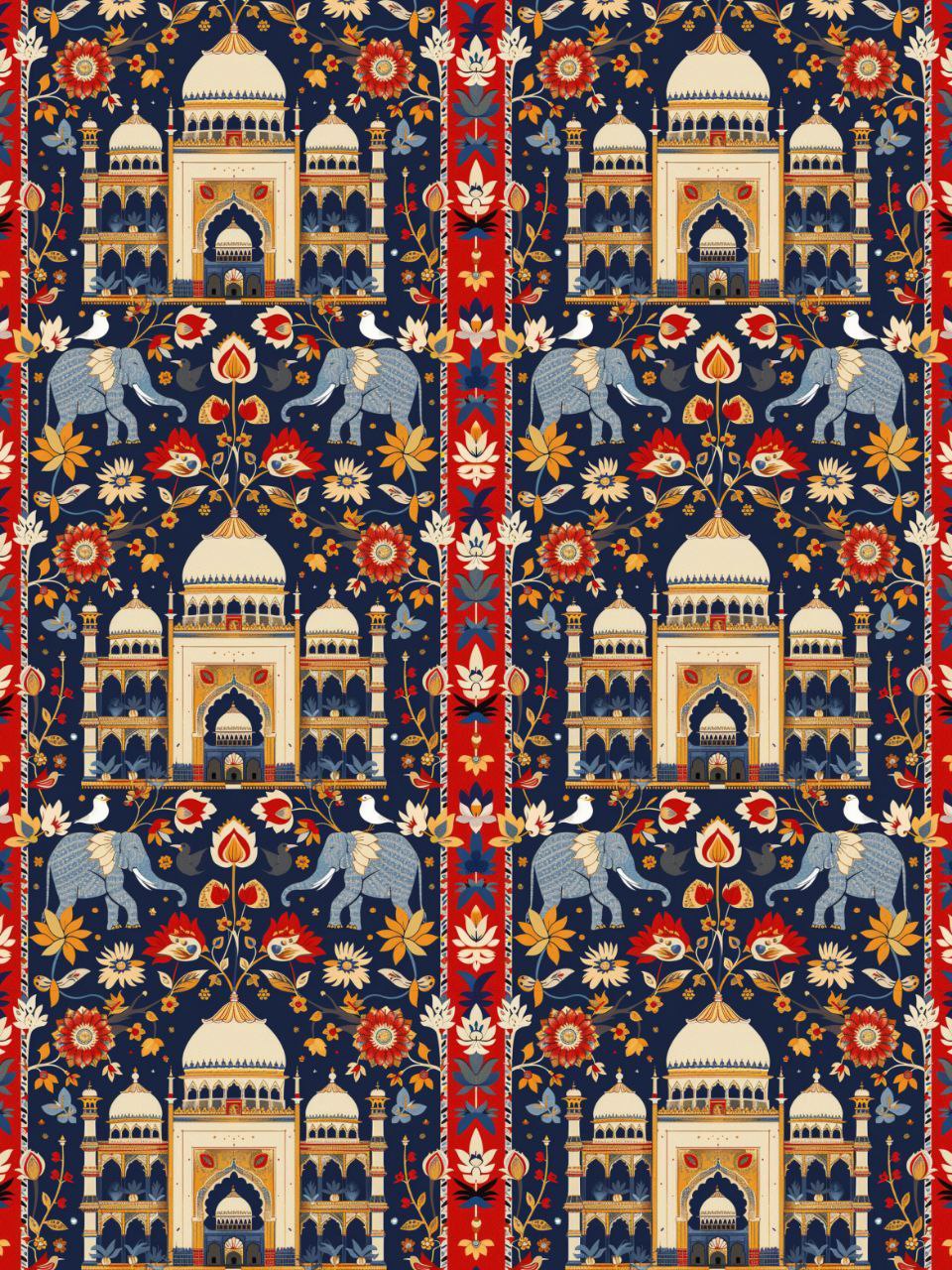 Elephants and Palace - Royal India (Instant Transfer Sheet)